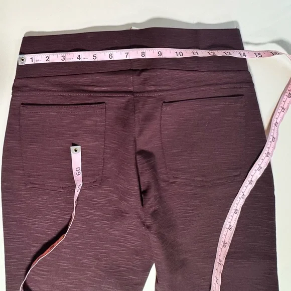 Matty M High Rise Ponte Leggings Dark Wine Burgundy Women’s Medium NWT - Picture 5 of 6